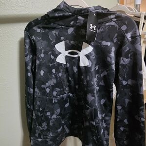 Under Armour Camouflage Black and Gray Hoodie